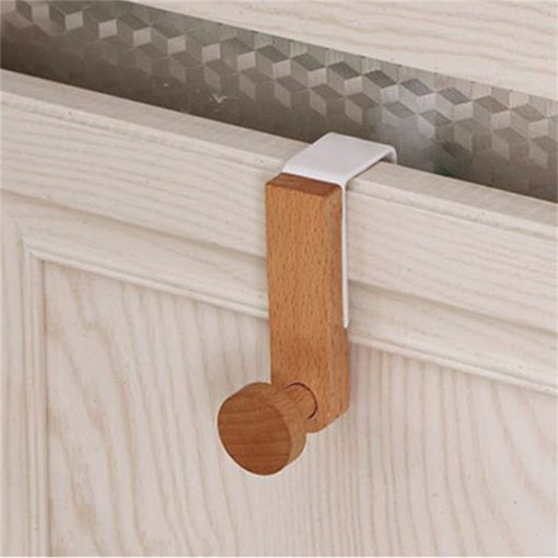 Wooden Coastal Over the Door Hat Clothing Hook