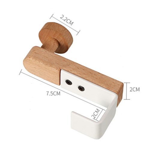 Wooden Coastal Over the Door Hat Clothing Hook