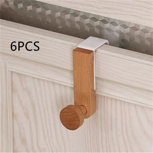 Wooden Coastal Over the Door Hat Clothing Hook